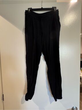 Women’s Black Casual Drawstring Pants
